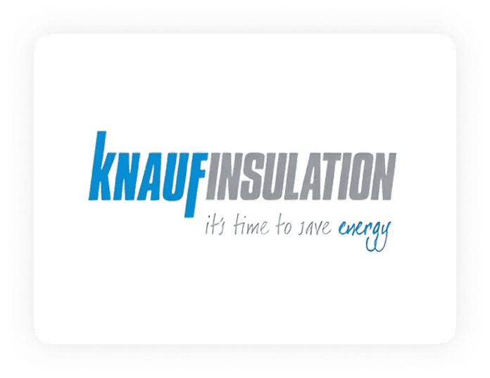 Knauf Insulation logo with slogan